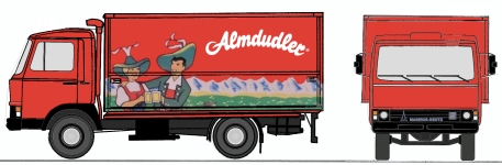 Loewe 4097 - H0 - Iveco Magirus Zeta 90M5 Almudler